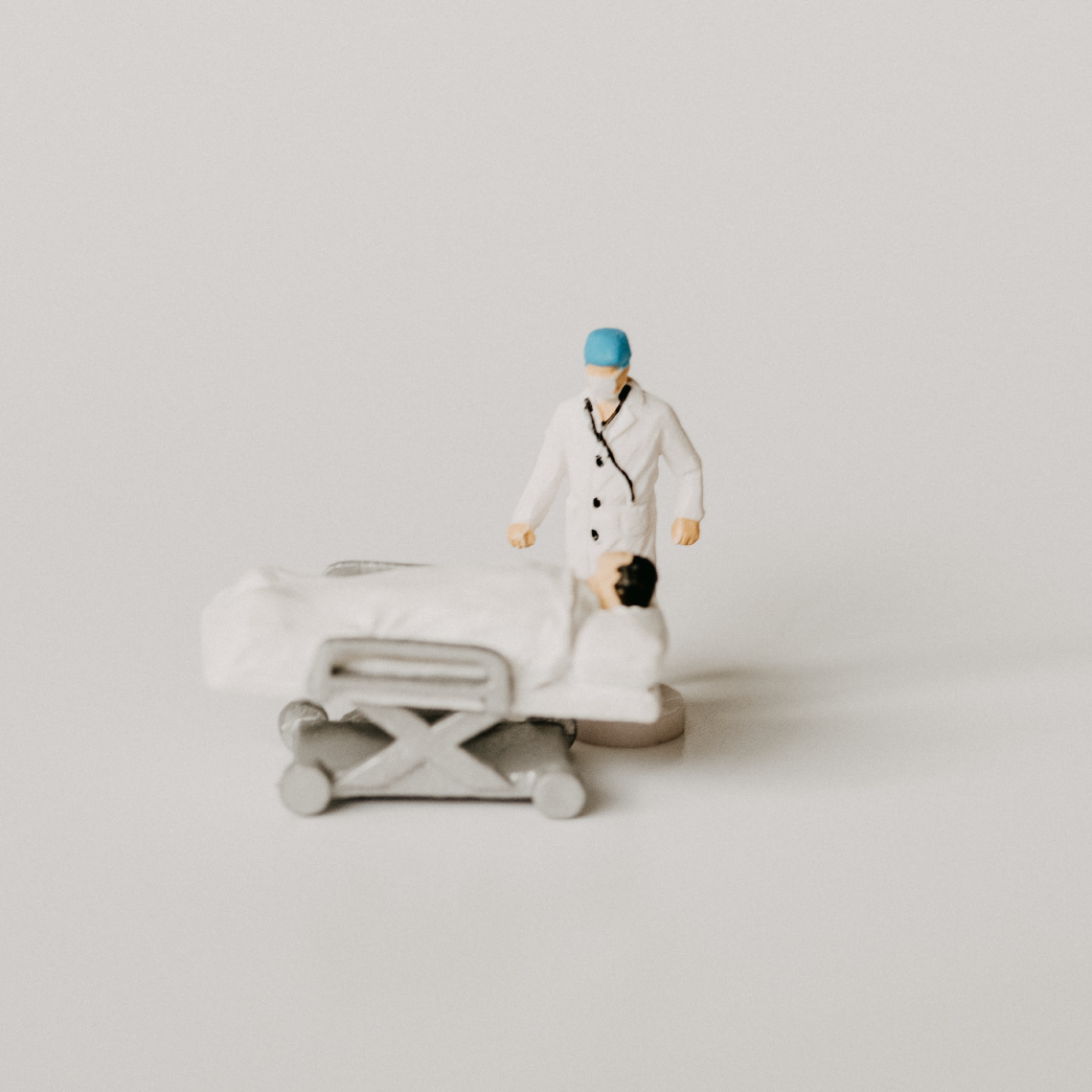 miniature figures of md and patient