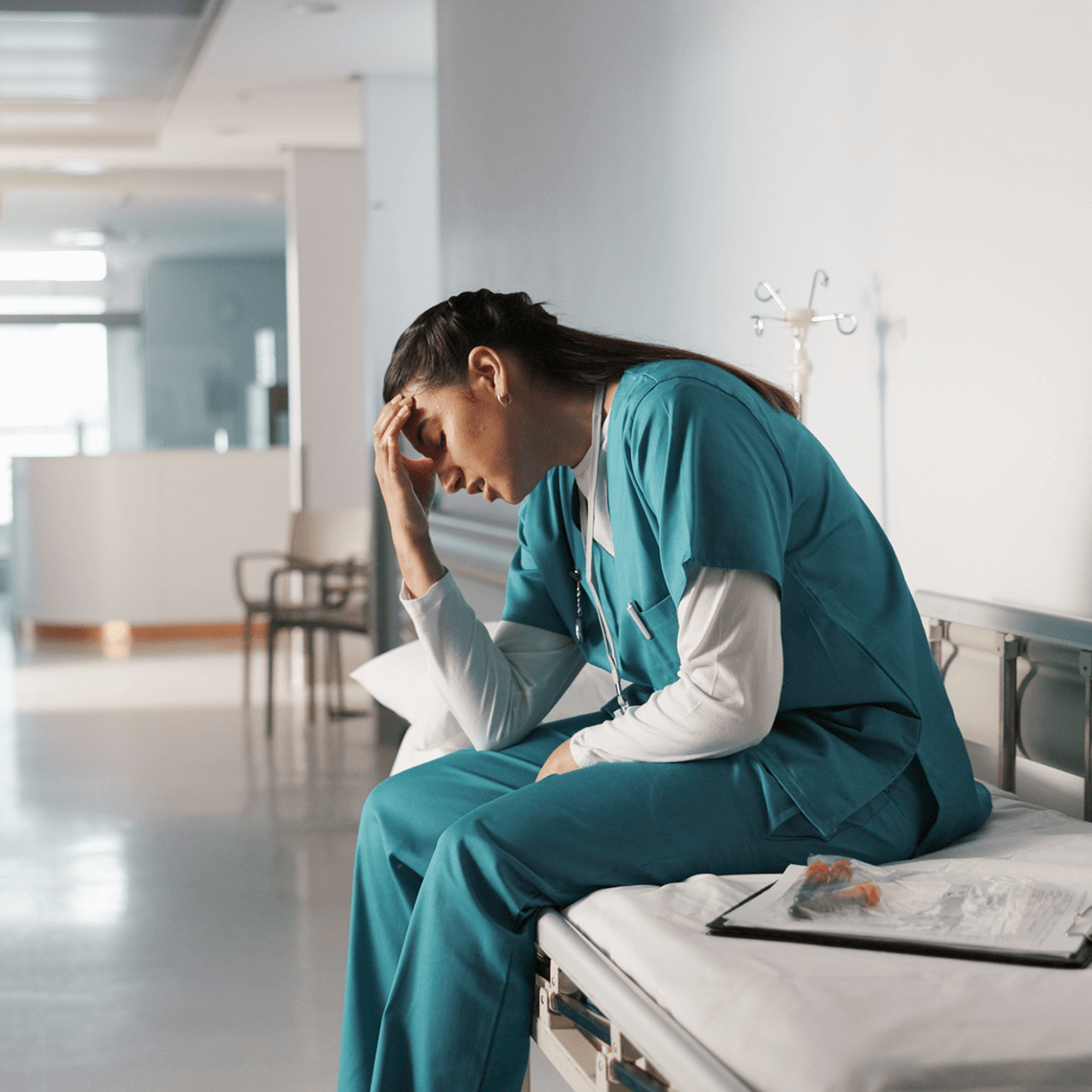 sad nurse