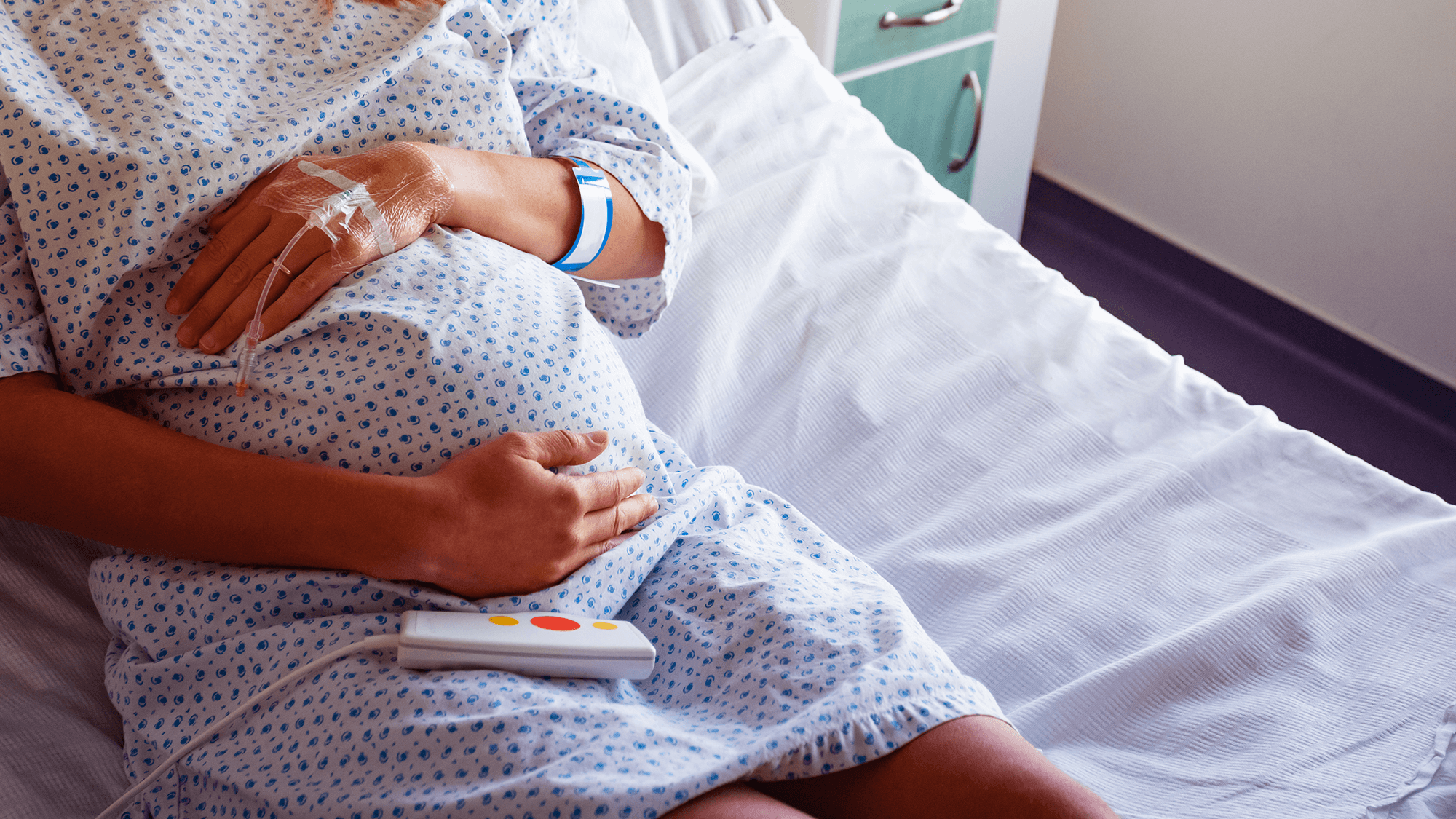 Very Pregnant Woman in Hospital