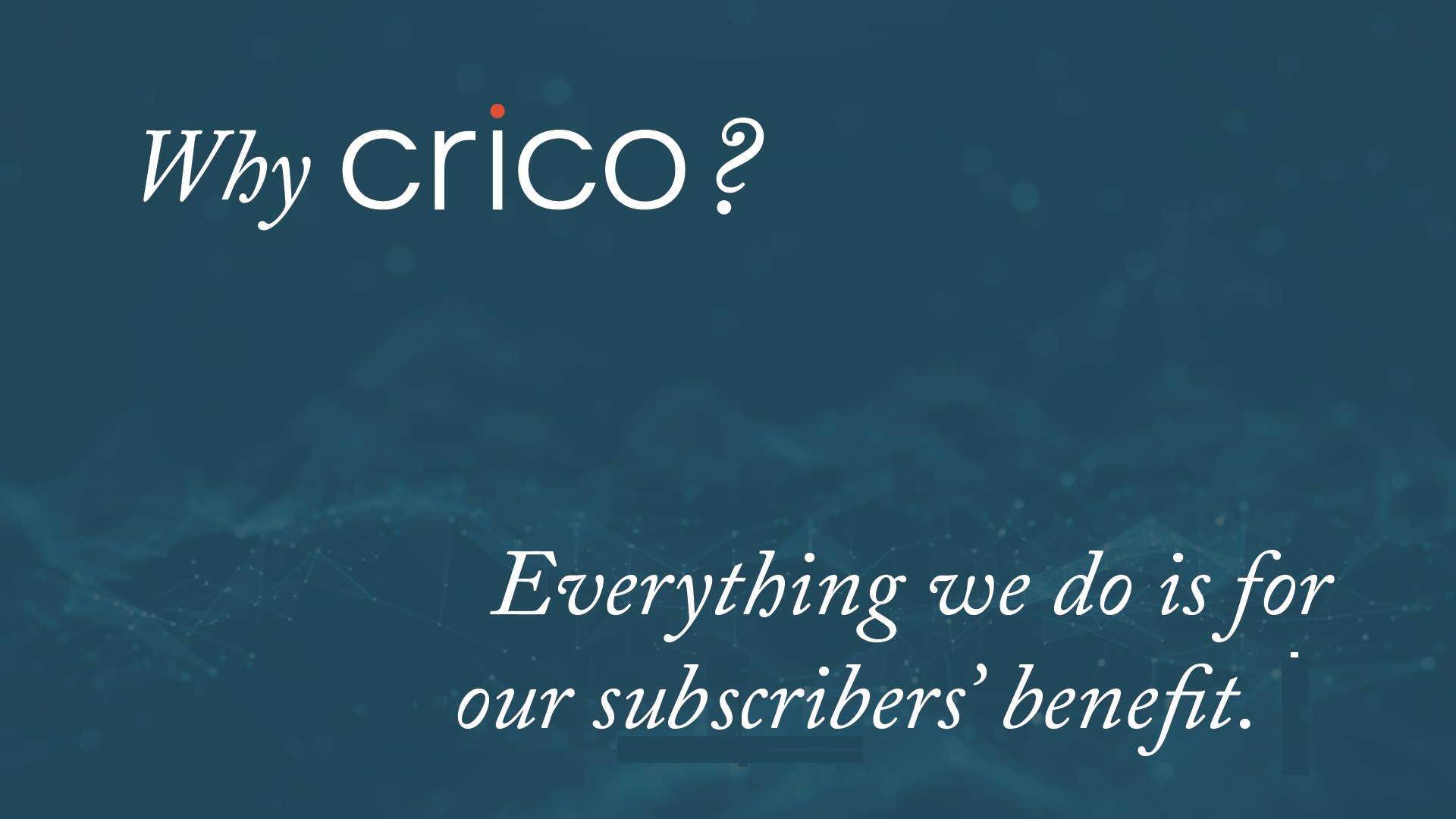 text introducting movie: why crico